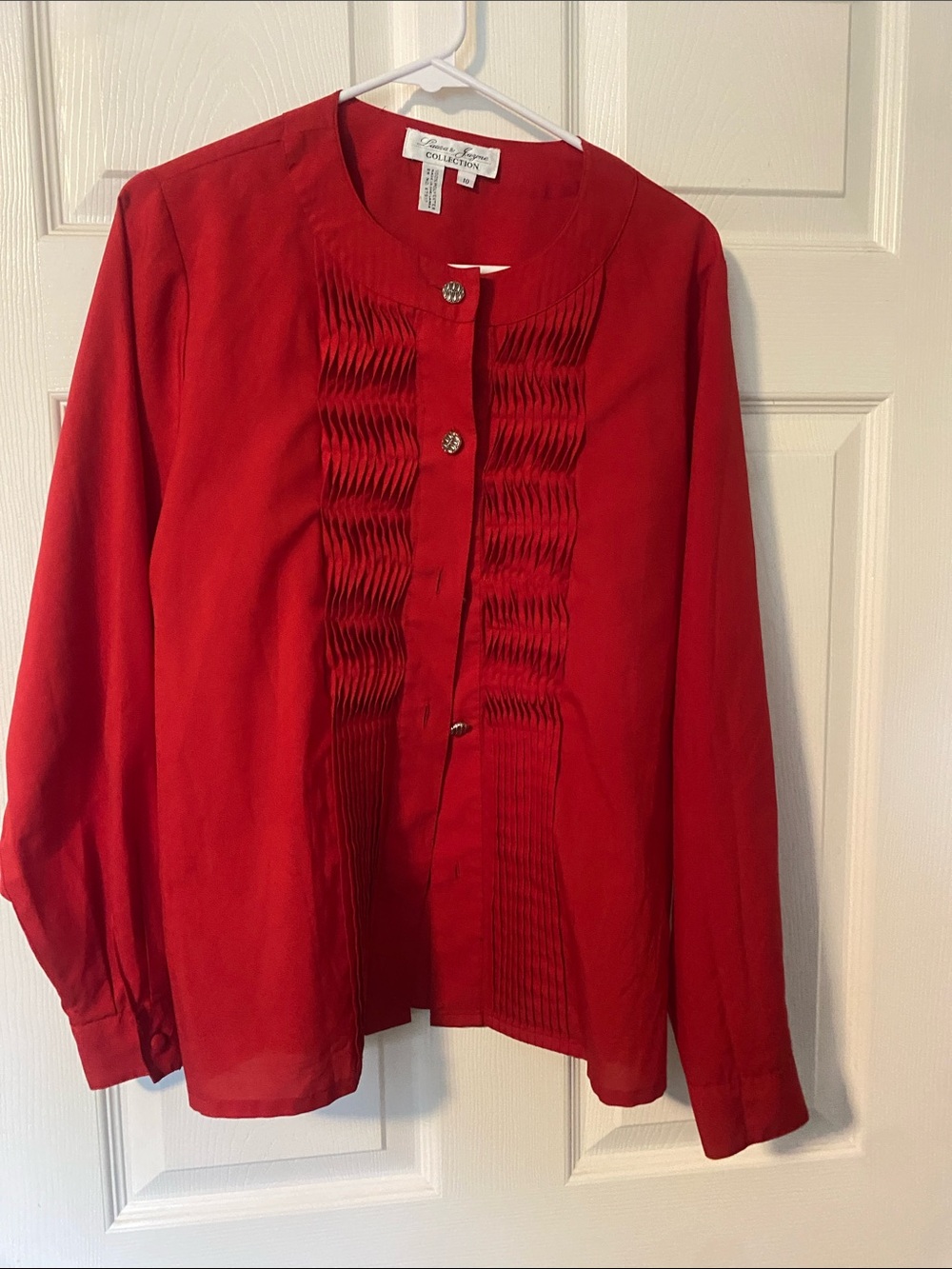 Laura & Jayne Collection Red Blouse